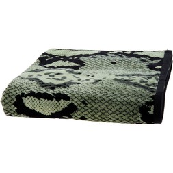 Black and Green Reptile Pattern Bath Towel &pound;16.99