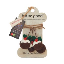 Christmas Pudding Garland &pound;12.99 ( &pound;4.00 donation)