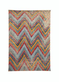 colourful zigzag rug