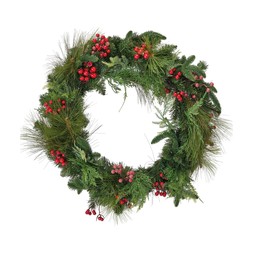 Doorscape Large Green & Berry Wreath