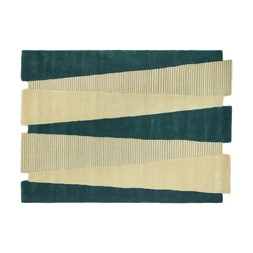 Double Drench Teal & Sage Stripe Rug £99.99, €149.99