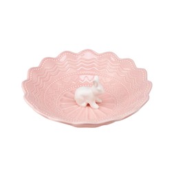Easter pink bowl white bunny &pound;7.99
