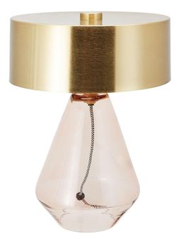 fairytale rosepink glass tablelamp RRP &pound;39.99