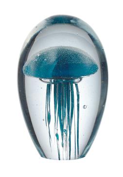 Gifting blue jellyfish paper weight