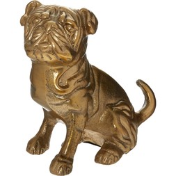 gold tone metallic pug ornament 12.99