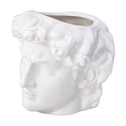 Graphic Monocrome White Head Planter £14.99, €22.99