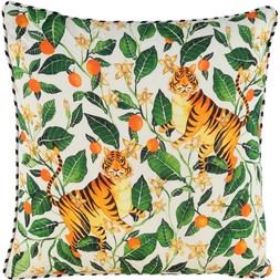 green and orange tree tigers cushion 14.99