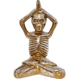 Halloween Silver & Gold Yoga Skeleton 5.99