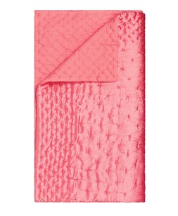 Heavy Petals salmon pink satin bedquilt &pound;29.99