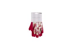 Homesense - All Weather Gardening Red Foral Gloves, &pound;4.99