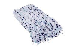 Homesense - Artistic Accents White Blue & Green Throw, &pound;16.99