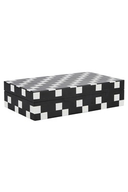 Homesense - Black and White Checkered Box - £19.99