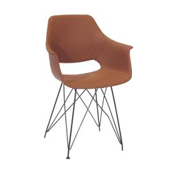 Homesense - Brown Leather Chair, &pound;69.99