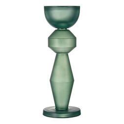 Homesense Colour Drench green glass candle holder &pound;7.99