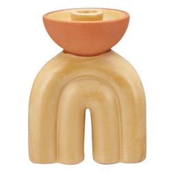 Homesense Convivial tan rainbow shape candle holder &pound;10