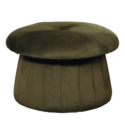 Homesense Convivial velvet upholstered mushroom stool &pound;89.99