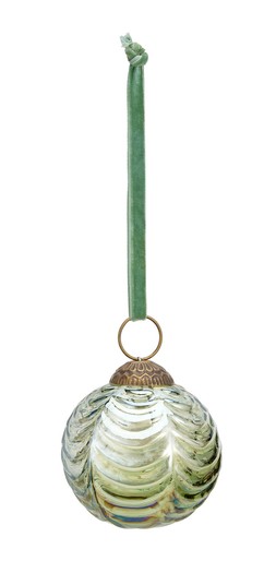 Homesense door scaping pale green glass bauble