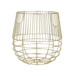 Homesense - Gold Basket, &pound;12.99