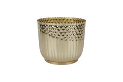 Homesense - gold flower pot cover £12.99