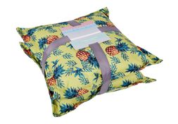 Homesense - Green Pinapple Outdoor Cushion x 2, &pound;16.99