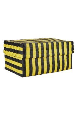 Homesense - Halloween Black and Yellow Striped Box - £9.99 - (RRP £55.00)