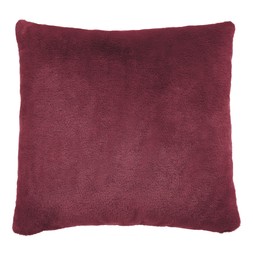 Homesense Neo-Classicism plum coloured faux fur cushion &pound;7.99
