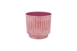 Homesense - Pink Tin Plant Pot, &pound;7.99