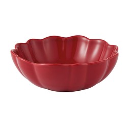 Homesense - Red Sculpted Bowl £3.49