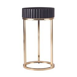 Homesense - Scallopped Edge Black Top Side Table, &pound;49.99
