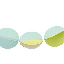 Homesense - Set of 3 Yellow & Mint Green Paper Garland, &pound;4.99