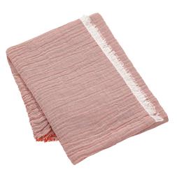 Homesense Sunset Hues pink muslin throw &pound;19.99