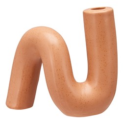 Homesense Sunset Hues terracotta coloured twist vase &pound;12.99