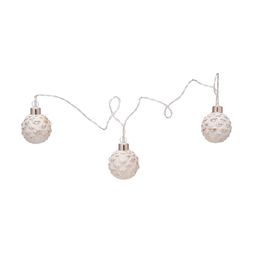 Homesense - White Pinecones Xmas Lights, &pound;19.99