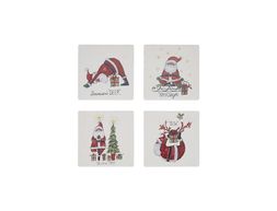 Homesense - Xmas Coasters, &pound;5.99