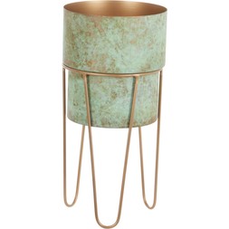 HS Plant Holder Green and Bronze &pound;19.99