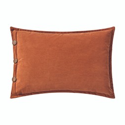 LIVING ROOM Brown Cushion With Buttons £14.99