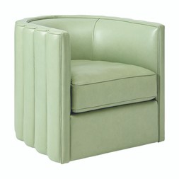 LIVING ROOM Duck Egg Real Leather Swivel Armchair £499.99