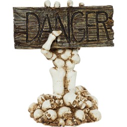 Multi Resin Skull Danger Sign &pound;12.99