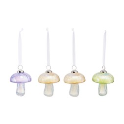 Mystical Forest Pastel Glass Mushroom Baubles 9.99 £1