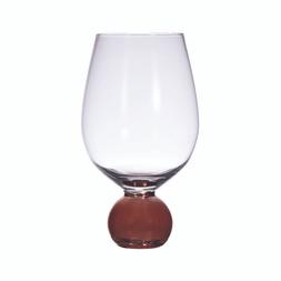 Wine Glass with Copper Base &pound;2.99