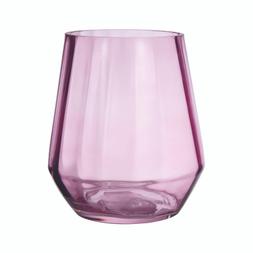 Ribbed Pink Glass Vase &pound;6.99