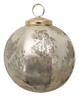opulent & cosy antiqued steel bauble