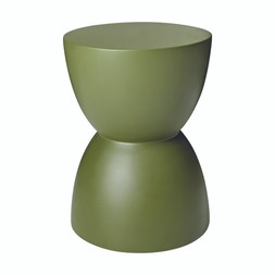OUTDOOR Dark Green Drum Side Table £49.99