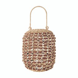 OUTDOOR Jute Woven Lantern £19.99