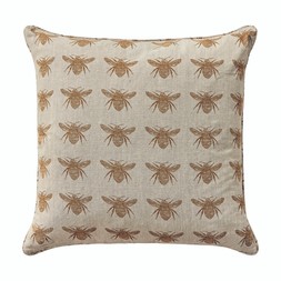 OUTDOOR Mustard Honey Bees Cushion Cover £14.99