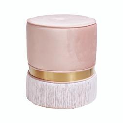 Blush Pink Velvet Stool &pound;49.99
