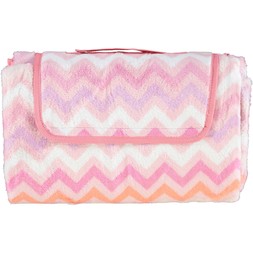Pink Zig Zag Picnic Blanket 7.99