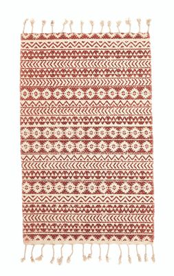 rust print runner rug, &pound;12 99