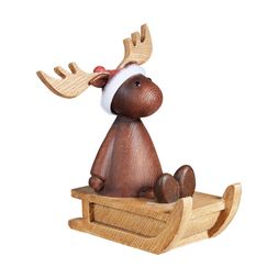 scandi raindeer sleigh ornament