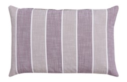 Scandi soft beige & mauve striped cushion RRP 9